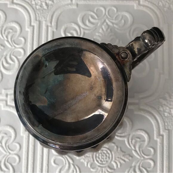 Antique Pairpoint Quadruple Silver Plate Handheld Oil Lamp with Cup - Picture 12 of 16